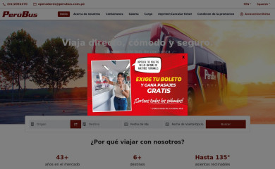 perubus.com.pe screenshot