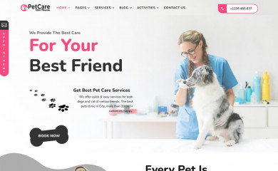 Pet Care Divi Theme screenshot