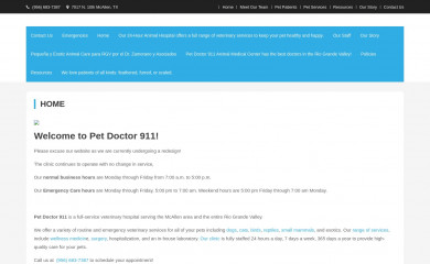 petdoctor911.com screenshot