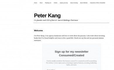 peterkang.com screenshot