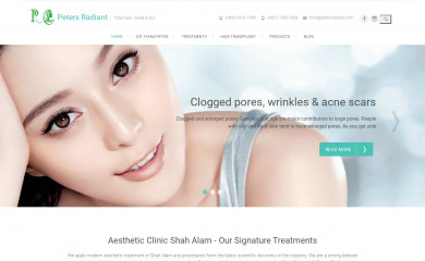petersradiant.com screenshot