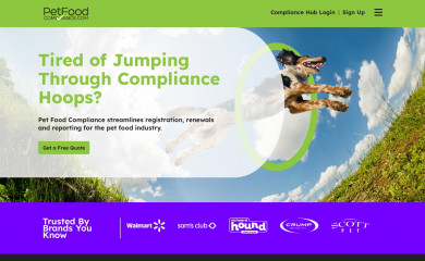 petfoodcompliance.com screenshot