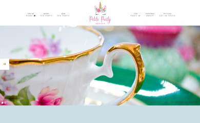 petitepartyrentals.com screenshot