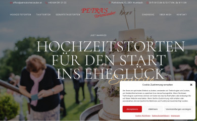 petrastortenzauber.at screenshot