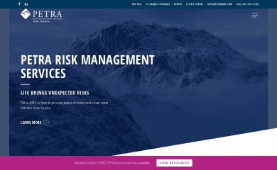 petrarms.com screenshot