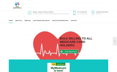 petriedoctors.com.au screenshot
