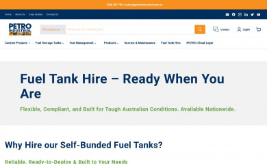 petrohire.com.au screenshot