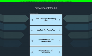 petsarepeopletoo.biz screenshot