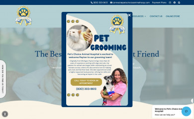 petschoiceanimalhosp.com screenshot