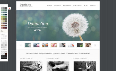 http://pexetothemes.com/demos/dandelion_wp/ screenshot