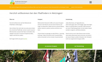 pfadfinder-metzingen.de screenshot