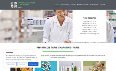 pharmacie-paris-charonne.fr screenshot