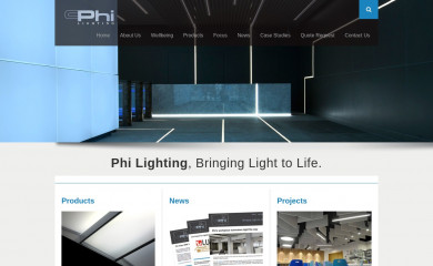 phi-lighting.com screenshot