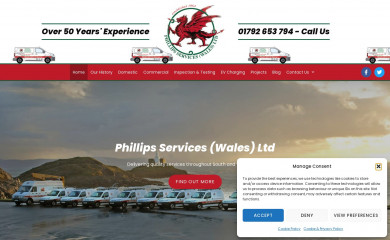 phillips-services.co.uk screenshot