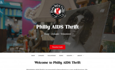 phillyaidsthrift.com screenshot