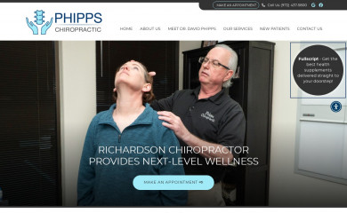phippschiropractic.com screenshot