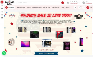 phoneboxstore.com screenshot