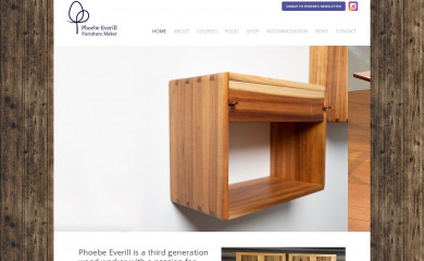 phoebeeverill.com screenshot