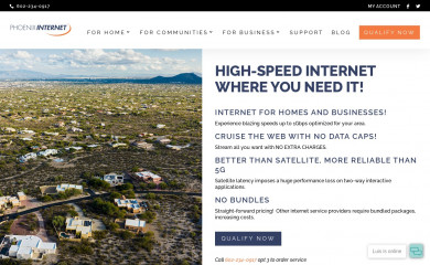 phoenixinternet.com screenshot