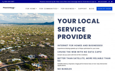 phoenixinternet.com screenshot