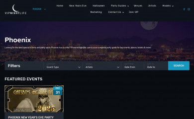 phoenixnightlife.com screenshot