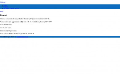 phlegal.com.au screenshot