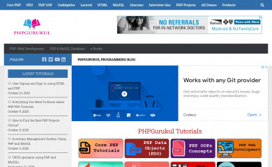 phpgurukul.com screenshot