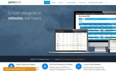 phpgrid.com screenshot