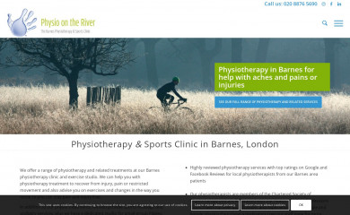 physio-on-the-river.co.uk screenshot