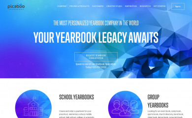 picabooyearbooks.com screenshot