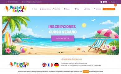 piccadilly-school.com screenshot