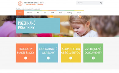 piaristi-pd.sk screenshot