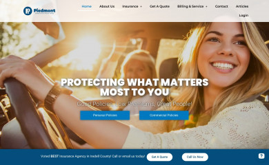 piedmont-ins.com screenshot