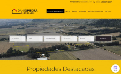 piedrapropiedades.com screenshot