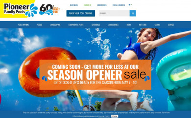 http://www.pioneerfamilypools.com/ screenshot