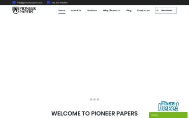 pioneerpapers.co.uk screenshot