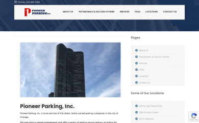 pioneerparkinginc.com screenshot