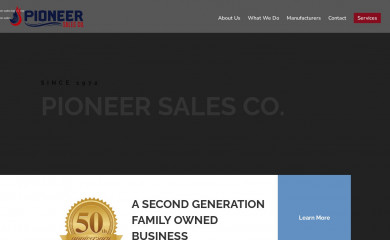 pioneersalesco.com screenshot