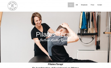 pilatesterapi.dk screenshot