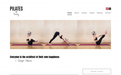 pilateswithgaby.co.uk screenshot