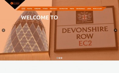 pilatesklinik.co.uk screenshot