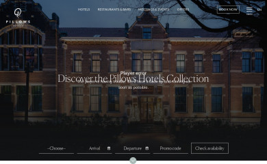 pillowshotels.com screenshot
