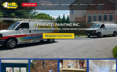 pimentelpainting.com screenshot