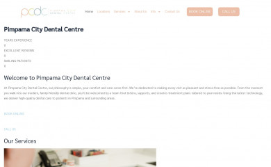 pimpamacitydentalcentre.com.au screenshot