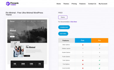 https://www.pinnaclethemes.net/product/free-ultra-minimal-wordpress-theme/ screenshot