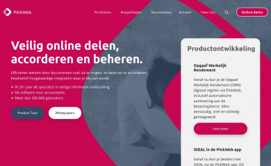 pinkweb.nl screenshot