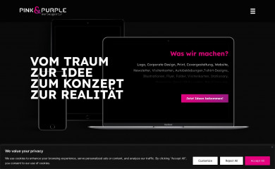 pinkandpurple.at screenshot