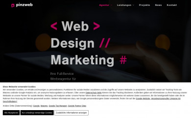 https://www.pinzweb.at screenshot