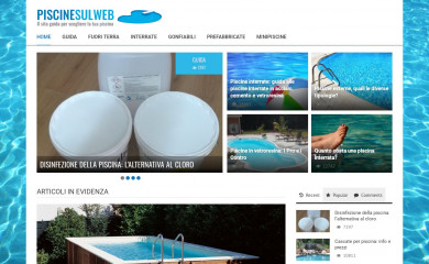 piscinesulweb.it screenshot