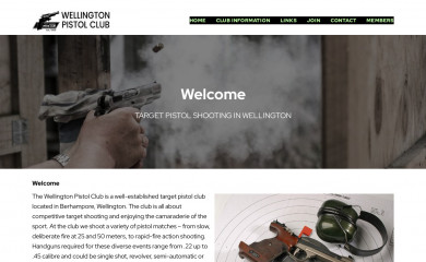 pistolwellington.org.nz screenshot